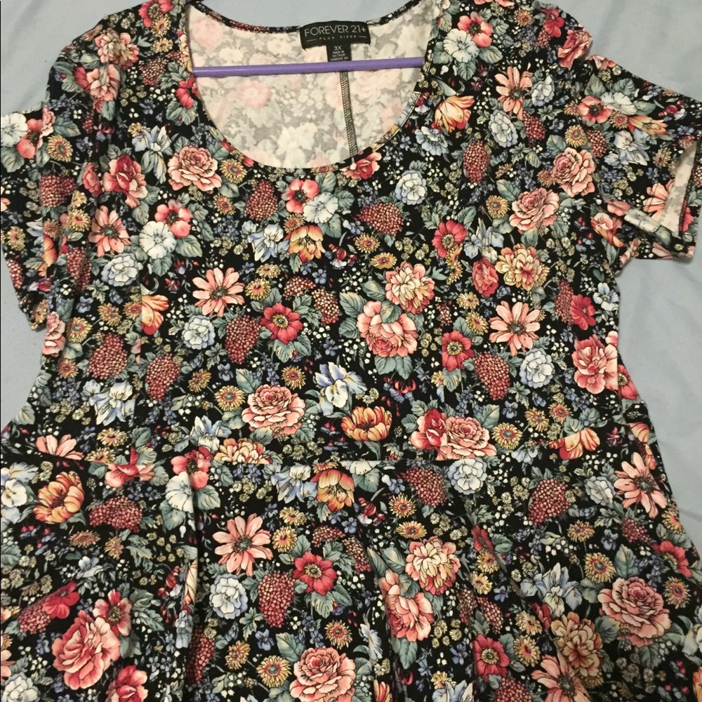 Flower print blouse